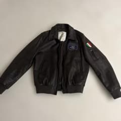 AERONAUTICA MILITARE 本革 フライトジャケット イタリア製のサムネイル
