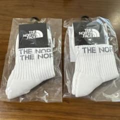 THE NORTH FACE キッズソックス ホワイト 210mm