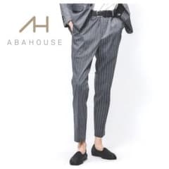 ABAHOUSE アバハウス！テーパード スラックス グレーストライプ 44のサムネイル