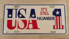 USA IT'S STILL NUMBER 1 ナンバープレート風アメリカン雑貨のサムネイル