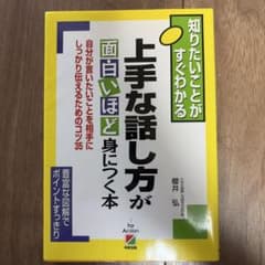 上手な話し方が面白いほど身につく本 : 知りたいことがすぐわかる : 自分が言…のサムネイル