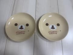 리락쿠마 접시 플레이트 2장