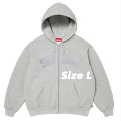 Supreme ジップアップパーカー グレー Lのサムネイル