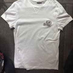MONCLER Tシャツ ホワイト ワッペン - メルカリ