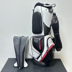 アウディ 純正 キャディバッグ ホワイト×カーボンBK 5分割 希少モデル