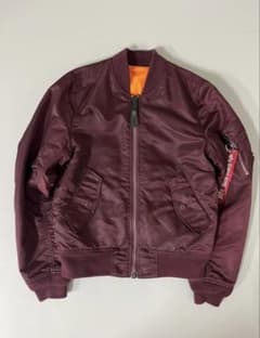 希少色 ALPHA INDUSTRIES MA-1 フライトジャケット ボルドー - メルカリ