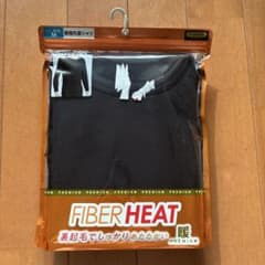 FIBERHEAT 裏起毛アンダーウェア Mサイズ 黒のサムネイル