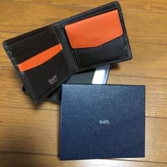 あおい様専用【新品未使用】牛革 SHIPS 二つ折り財布のサムネイル