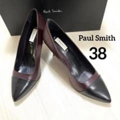 値下げ！新品✴︎定価約5万✴︎PAUL SMITHポールスミス配色パンプス38のサムネイル