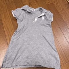 NECESSARY グレー ポロシャツワンピース 100のサムネイル