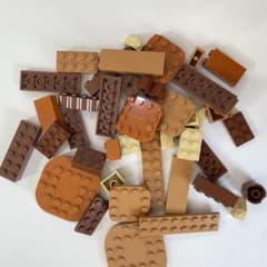 LEGO レゴ ブラウン系 パーツ まとめ売りのサムネイル