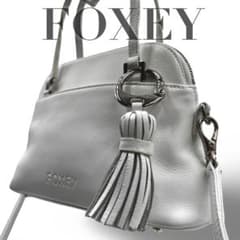 【美品】フォクシー　2way ショルダーバッグ　トート　ドーム型　レザー斜め掛け 美品】フォクシー 2way ショルダーバッグ トート ドーム型 レザー斜め