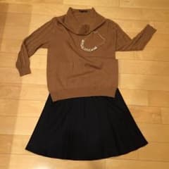 IENA♡ボートネックニット キャメルのサムネイル