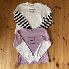 ロンT 2枚セット　Lee . Jenny love 長袖カットソー 140のサムネイル