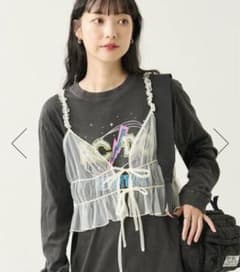 フリークスストア　チュールキャミビスチェ　ホワイトのサムネイル