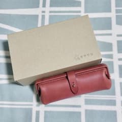 【新品未使用】キチジツ　paka-pen　コーラル　イタリアンレザー　ペンケース m18093724610_1.jpg?1765557652