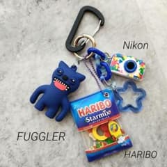 ファグラー じゃらじゃらキーホルダー ベルチさん ハリボー Nikon 青