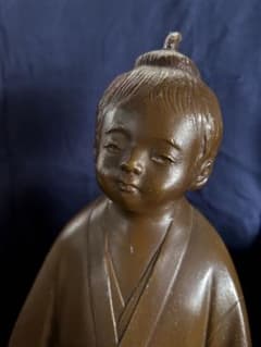 高岡銅器】⭐️米治一作 「無我童子」⭐️ 置物 インテリア - メルカリ