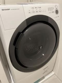 美品 SHARP ES-S7F-WR WHITE 右開き 洗濯機のサムネイル
