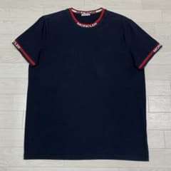 人気☆ モンクレール レタリング L ネイビー Tシャツ 国内正規品 5S427 
