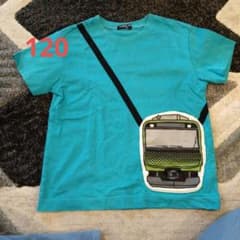 HUNGRY HEART 電車柄 Tシャツ 120cmのサムネイル