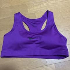 NIKE Dri-FIT スポーツブラ パープル Mサイズのサムネイル
