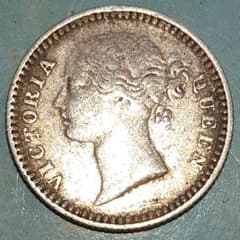 東インド会社 1/4ルピー銀貨 1840年 ヴィクトリア女王 - メルカリ