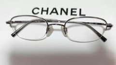 ※お値下げしました※CHANEL レディースハーフリム眼鏡　美品のサムネイル