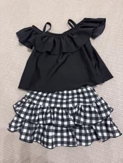 デビロック　オフショルセットアップ水着　100cmのサムネイル