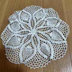 ハンドメイド 手編み ドイリー コースターのサムネイル
