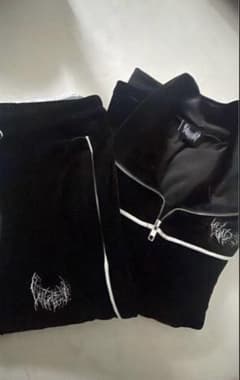yxngbratz Velour jacket&Pants (Black) - メルカリ