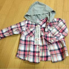 toco☆様専用  未使用 Lee リー チェック シャツ パーカー 90のサムネイル
