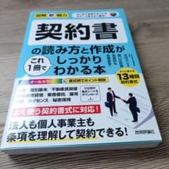 契約書の読み方と作成がしっかりわかる本のサムネイル