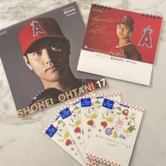 非売品 大谷翔平 2023カレンダー2点セット 年賀状2023 4点セットのサムネイル