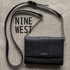 Thumbnail of NINE WEST 2way 本革 チェーン ショルダーバッグ お財布 ブラック
