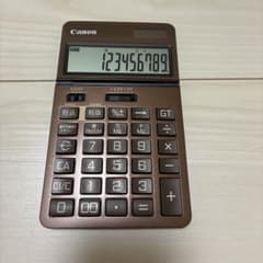 キヤノン ビジネス電卓 ナチュラルブラウン KS-1250TUV-BR 12桁のサムネイル