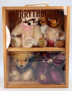 Merrythought 1999年 記念ボックスセット ４体木製ボックス入り Merrythought 1999年 記念ボックスセット 4体木製ボックス入り