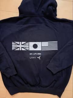 LÝFT パーカー UK JP USA コラボ ブラックのサムネイル