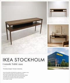 IKEA イケア「ストックホルム」コンソールテーブル 北欧モダン 1999年頃 IKEA イケア「ストックホルム」コンソールテーブル 北欧モダン 1999