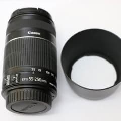 Canon ef-s   55-250 美品   純正フード付き！！送料込！のサムネイル