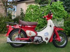 リトルカブ50CC　貴重な赤！　4速セル付！結構きれいです。☆自賠責4年以上付☆のサムネイル