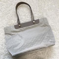 極美品✨ラシット メタルロゴスクエアトート バッグ グレー 肩掛け可 