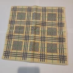 チェック柄 タオルハンカチ 綿100% 三越箱保管品のサムネイル