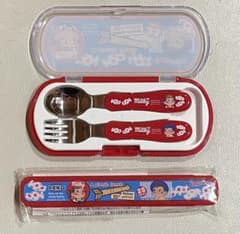 ペコちゃん　ミルキーグッズ カトラリーセット・おはし&ケースセットのサムネイル