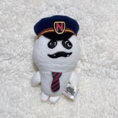 【レア】なめこ栽培キット 駅長マサル　ぬいぐるみストラップのサムネイル