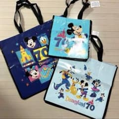 ディズニーランド70周年トートバッグ3個セット未使用のサムネイル