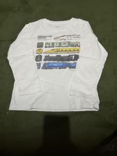 グラニフ　キッズ長袖Tシャツ　電車　120のサムネイル