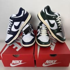 Nike Dunk Low ミッドナイトネイビー/ヴィンテージグリーン セット