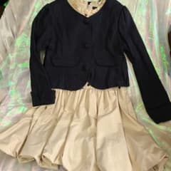 toi toi toi ドット柄ワンピース　ジャケット　セット　120のサムネイル