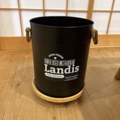 専用台付き　Landis プランターカバー 黒　鉢カバー　観葉植物にのサムネイル